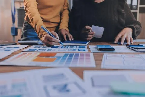 UX UI and Programming development technology. 스톡 사진