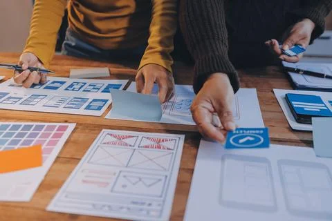 UX UI and Programming development technology. 写真素材