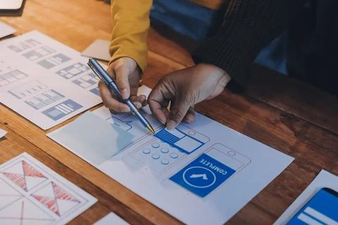 UX UI and Programming development technology. 写真素材