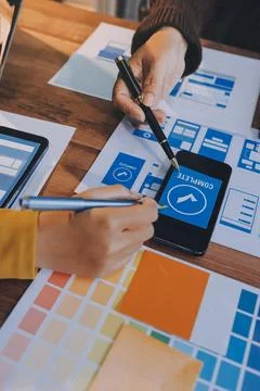 UX UI and Programming development technology. 写真素材