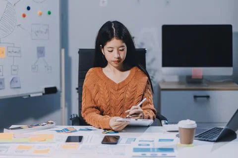 UX UI and Programming development technology 스톡 사진