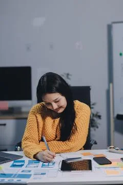 UX UI and Programming development technology 스톡 사진