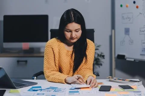 UX UI and Programming development technology 스톡 사진