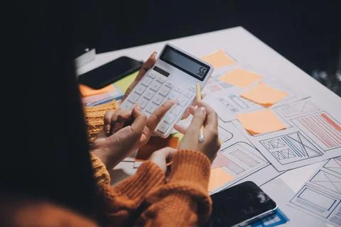 UX UI and Programming development technology 스톡 사진