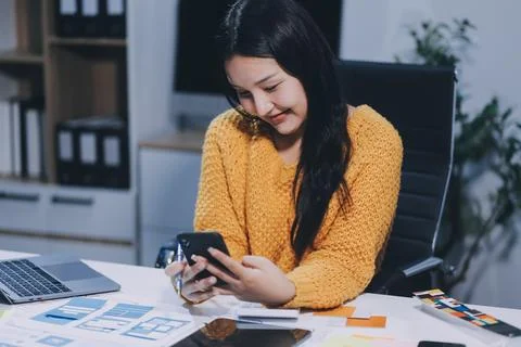 UX UI and Programming development technology 库存照片