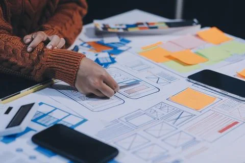 UX UI and Programming development technology 写真素材