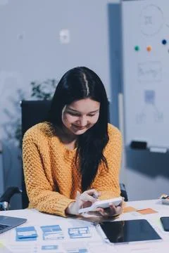 UX UI and Programming development technology Foto stock