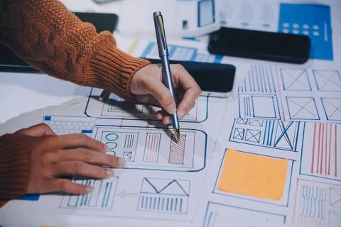 UX UI and Programming development technology 写真素材