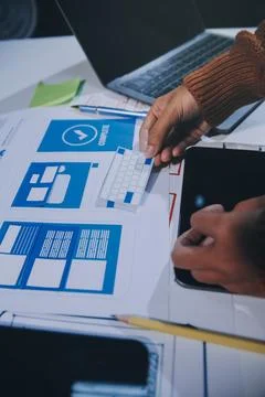 UX UI and Programming development technology 写真素材