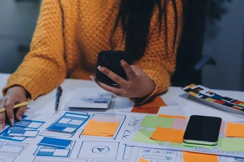 UX UI and Programming development technology Foto stock