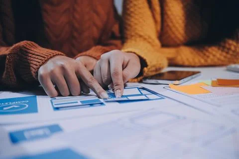 UX UI and Programming development technology Foto stock