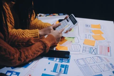 UX UI and Programming development technology Foto stock