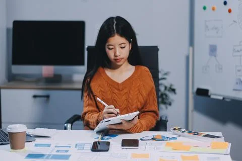 UX UI and Programming development technology 库存照片