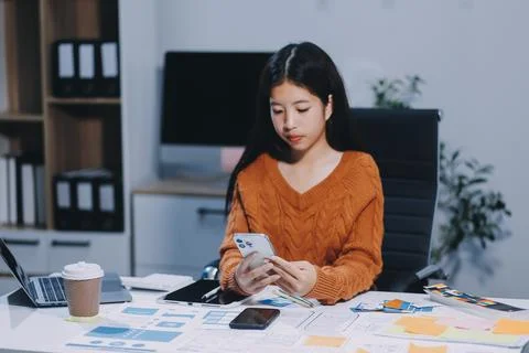 UX UI and Programming development technology 스톡 사진