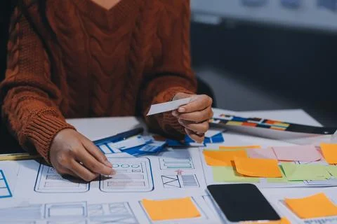 UX UI and Programming development technology Foto stock