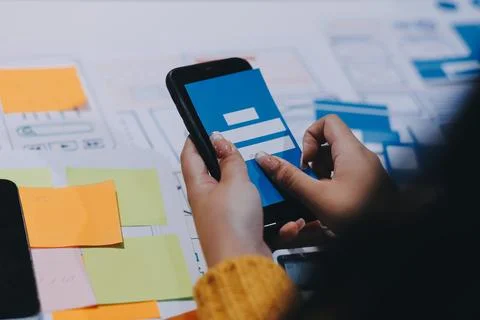 UX UI and Programming development technology 写真素材