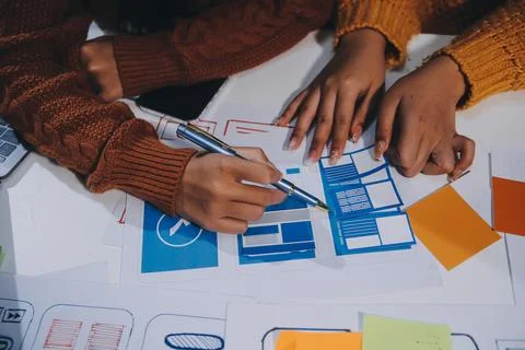 UX UI and Programming development technology 写真素材