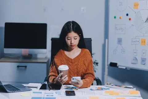 UX UI and Programming development technology Foto stock