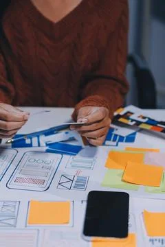 UX UI and Programming development technology Foto stock