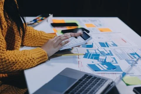 UX UI and Programming development technology Foto stock