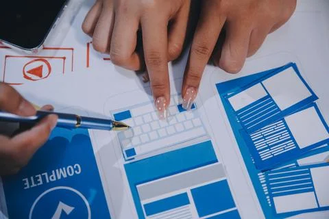 UX UI and Programming development technology 写真素材