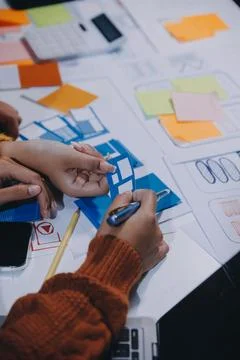 UX UI and Programming development technology Foto stock