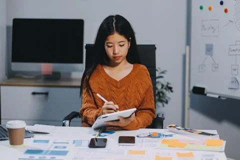 UX UI and Programming development technology Stockfoto's