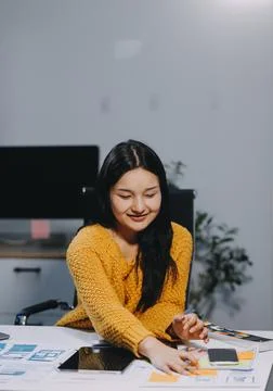 UX UI and Programming development technology Stockfoto's