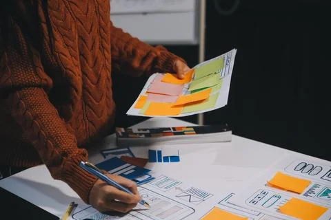 UX UI and Programming development technology Foto stock