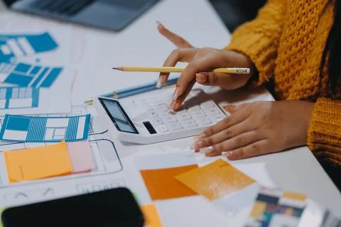 UX UI and Programming development technology 库存照片