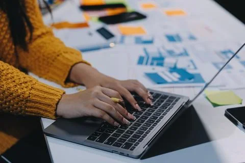 UX UI and Programming development technology Foto stock