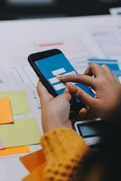 UX UI and Programming development technology Foto stock