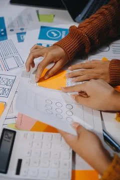 UX UI and Programming development technology 写真素材