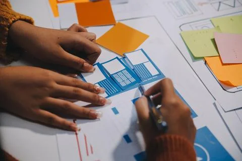 UX UI and Programming development technology Foto stock