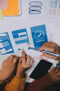 UX UI and Programming development technology Foto stock