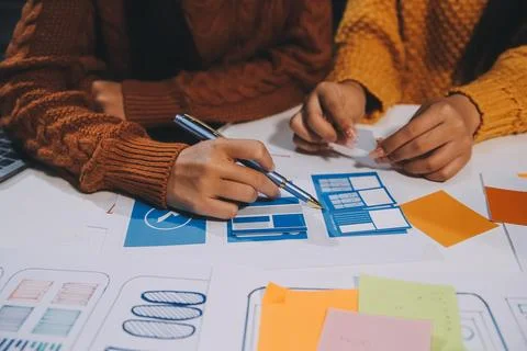 UX UI and Programming development technology Foto stock