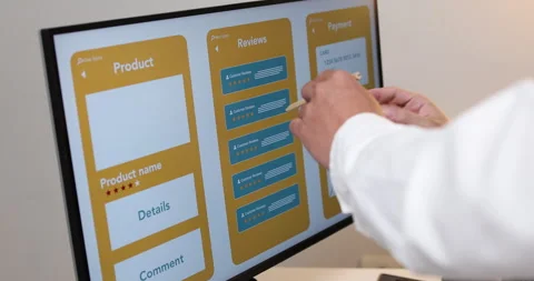 UX UI design and user experience development Stock Footage 347996335