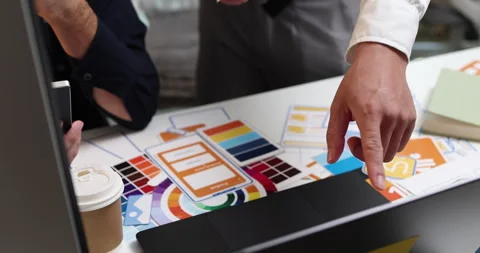 UX UI design and user experience development Stock Footage 347996337