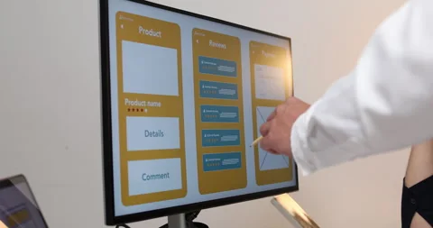UX UI design and user experience development Stock Footage 347996382