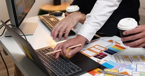 UX UI design and user experience development Stock Footage 347996385