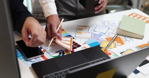 UX UI design and user experience development Stock Footage 347996389