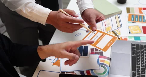 UX UI design and user experience development Stock Footage 348266688