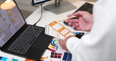 UX UI design and user experience development Stock Footage 348266702