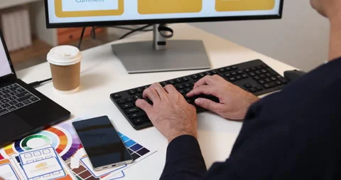 UX UI design and user experience development Stock Footage 348266864