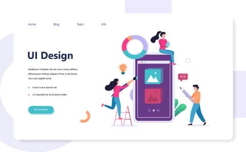 UX UI design. App interface improvement for user イラスト素材