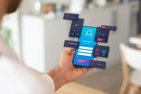 UX UI design process for modish mobile application and website . Creative p.. Foto stock
