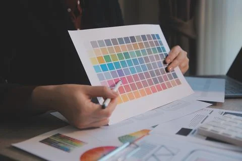 UX UI design process for modish mobile application and website . Creative p.. Stock Photos