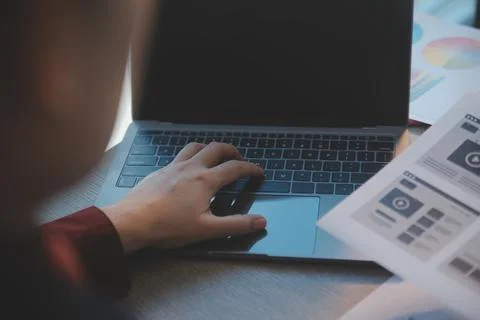 UX UI design process for modish mobile application and website . Creative p.. Foto stock