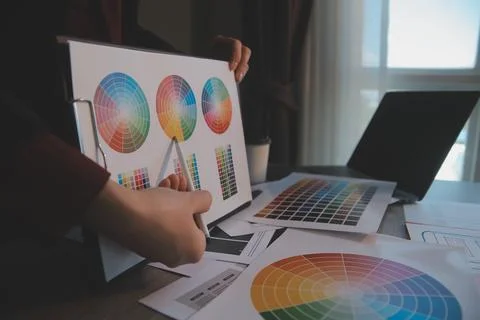 UX UI design process for modish mobile application and website . Creative p.. Foto stock