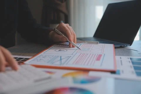 UX UI design process for modish mobile application and website . Creative p.. Foto stock